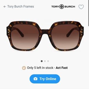 Tory Burch Tortoise Sunglasses with Bag Case